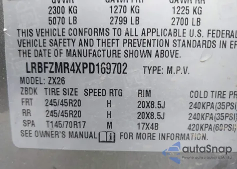 2023 Buick Envision Preferred Awd из США, поврежденный, VIN LRBFZMR4XPD169702